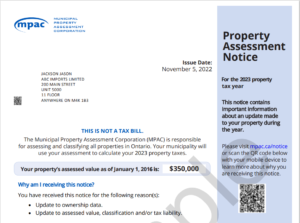 property assessment notice